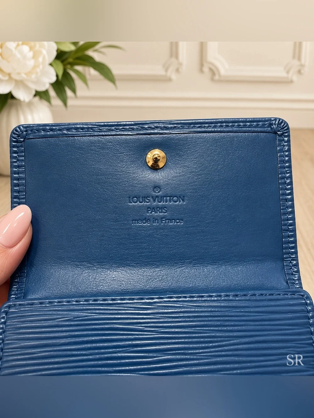 Vintage Louis Vuitton Portefeuille Elise Wallet Toledo Blue Epi Leather